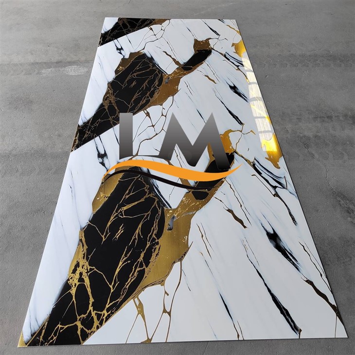 Printed High Gross Marble Color Pvc Uv Wpc Wall Panel